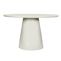 Jídelní stůl 150 cm Ivory MDF kulatý- mahagon