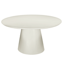 Jídelní stůl 150 cm Ivory MDF kulatý- mahagon