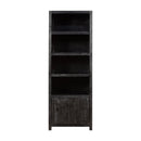 Nástenná skříň z mangového dřeva Phoenix 80 cm Mahom ( 4 otevřené přihrádky, 2 dvířka)