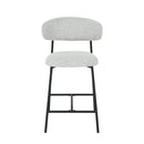 Barová židle Laon Béžová s černou podnoží Mahom