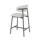 Barová židle Laon Béžová s černou podnoží Mahom