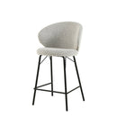 Barová židle Talence Béžová s černou podnoží Mahom