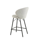 Barová židle Talence Béžová s černou podnoží Mahom