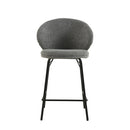 Barová židle Talence Tmavě šedá s černou podnoží Mahom