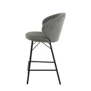 Barová židle Talence Tmavě šedá s černou podnoží Mahom