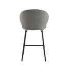 Barová židle Talence Tmavě šedá s černou podnoží Mahom