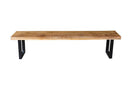 Jídelní lavice z mangového dřeva Cleveland U-noha 200x40 cm Mahom