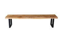 Jídelní lavice z mangového dřeva Cleveland U-noha 180x40 cm Mahom
