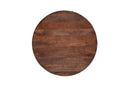 Jídelní stůl z mangového dřeva Nova tmavě hnědý kulatý 130 cm Mahom