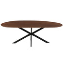 Jídelní stůl z mangového dřeva organický Alessia 180x90 cm ořech Mahom