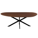 Jídelní stůl z mangového dřeva organický Alessia 180x90 cm ořech Mahom