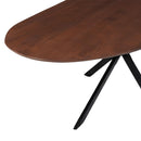 Jídelní stůl z mangového dřeva organický Alessia 180x90 cm ořech Mahom