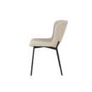 Jídelní židle Lille Pískové bouclé s černou podnoží Mahom
