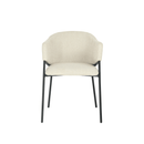 Jídelní židle Dijon Béžová s černou podnoží Mahom