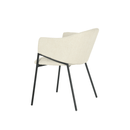 Jídelní židle Dijon Béžová s černou podnoží Mahom