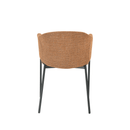 Jídelní židle Dijon Koňaková s černou podnoží Mahom