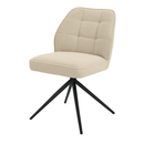 Šedohnědá jídelní židle s otočnou funkcií