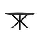 Konferenční stolek z mangového dřeva Vicenza černý 90 cm Mahom