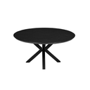 Konferenční stolek z mangového dřeva Vicenza černý 90 cm Mahom