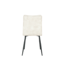 Jídelní židle Angers Světle šedá s černou podnoží Mahom