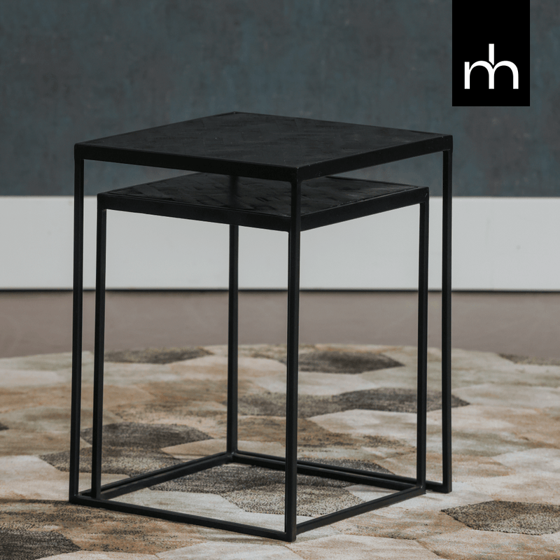 Konferenční stolky z mangového dřeva Dayton sada 2 Mahom