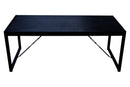 Jídelní stůl z mangového dřeva Phoenix Black, obdélníkový 180x90 cm- mahagon