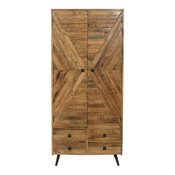 Skríň z mangového dřeva Alamo 90 cm mahagon