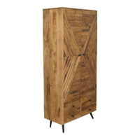 Skríň z mangového dřeva Alamo 90 cm mahagon