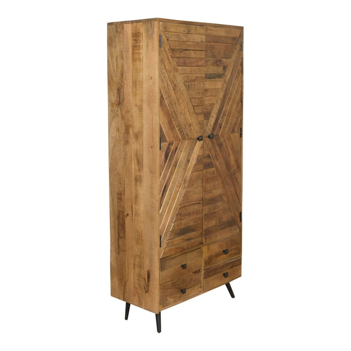 Skríň z mangového dřeva Alamo 90 cm mahagon