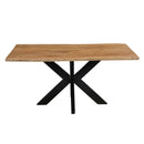 Jídelní stůl z akáciového dřeva s obdélníkovým okrajem 160x90 cm Mahom