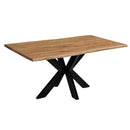 Jídelní stůl z akáciového dřeva s obdélníkovým okrajem 160x90 cm Mahom
