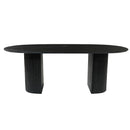 Jídelní stůl z mangového dřeva Chiara černý 180x100 cm Mahom