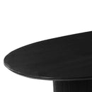 Jídelní stůl z mangového dřeva Chiara černý 210x100 cm Mahom