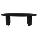 Jídelní stůl z mangového dřeva Chiara černý 260x120 cm Mahom