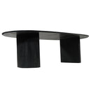 Jídelní stůl z mangového dřeva Chiara černý 260x120 cm Mahom