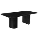 Jídelní stůl z mangového dřeva Lucia černý 210x100 cm Mahom
