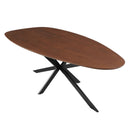 Jídelní stůl z mangového dřeva organický Laura 260x120 cm ořech Mahom