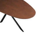 Jídelní stůl z mangového dřeva organický Laura 180x90 cm ořech Mahom