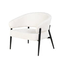 Bíla jídelní židle s černými nohami