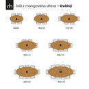Jídelní stůl z mangového dřeva Tulsa 160×90 cm oválný Mahom