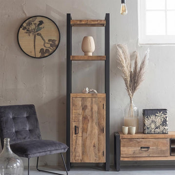 Knihovna z mangového dřeva Plano Mahom