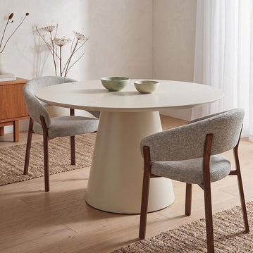 Jídelní stůl Ivory MDF kulatý 130 cm, mahagon