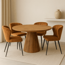 Jídelní stůl z mangového dřeva Nova kulatý 150 cm Mahom