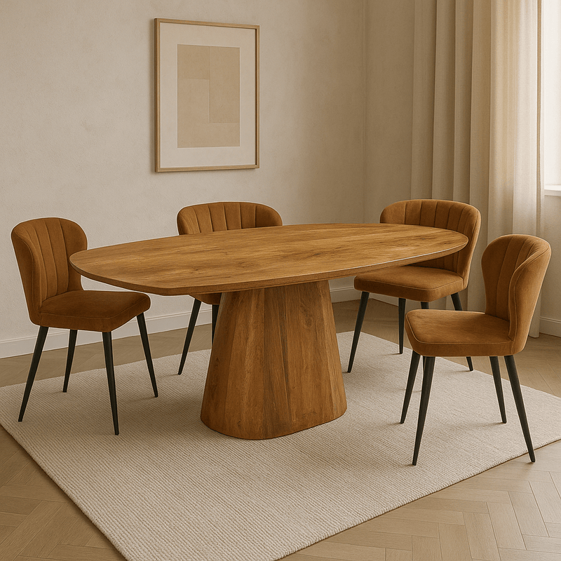 Dánský jídelní stůl z mangového dřeva Nova oválný 210x100 cm Mahom