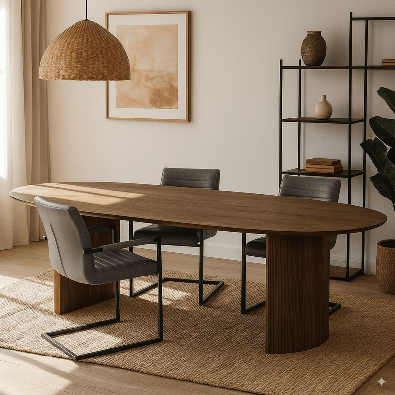 Jídelní stůl z mangového dřeva Chiara 240x110 cm ořech Mahom