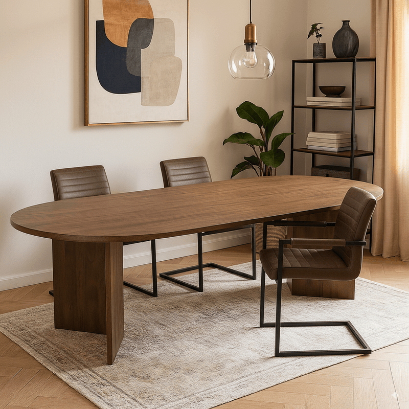 Jídelní stůl z mangového dřeva Sara 210x100 cm ořech Mahom