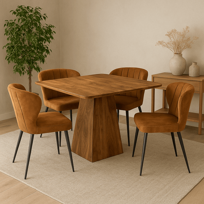 Mangohouten Eettafel Tulsa