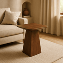 Konferenční stolek Nova čtvercový z mangového dřeva , tmavě hnědý, 40x 40 cm