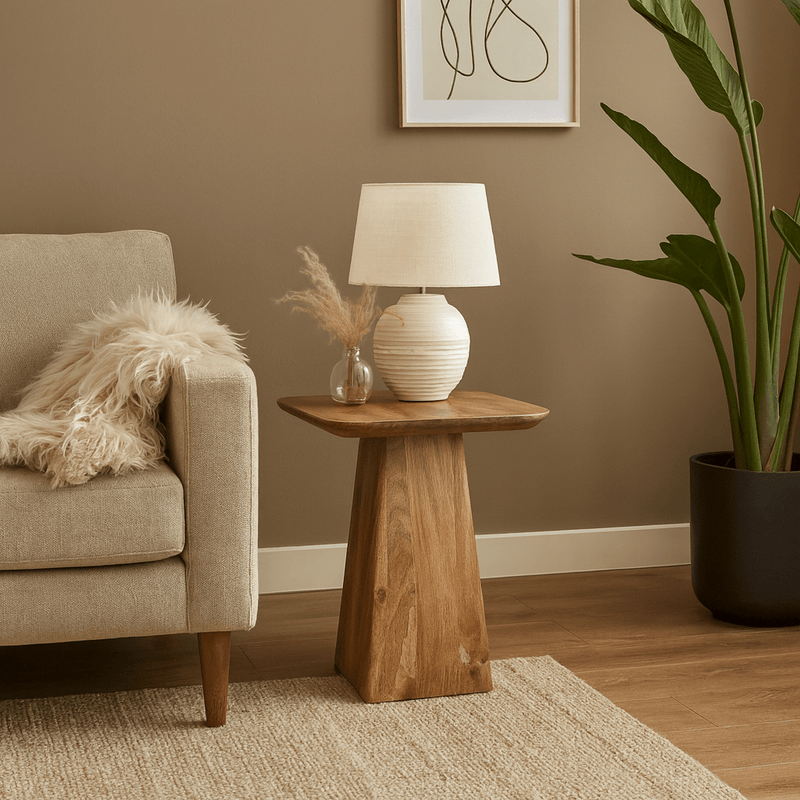 Konferenční stolek z mangového dřeva Nova čtvercový 40x40 cm Mahom