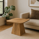 Konferenční stolek Nova čtvercový z mangového dřeva , tmavě hnědý, 60x 60 cm